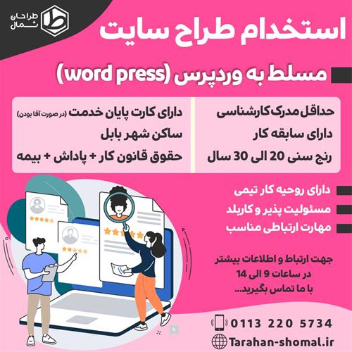 استخدام طراح سایت وردپرس